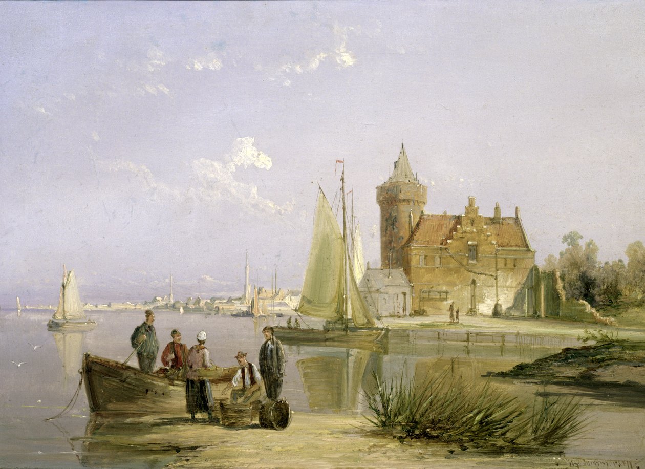 The House de Vraag, on the Amstel, Amsterdam by William R. Dommersen