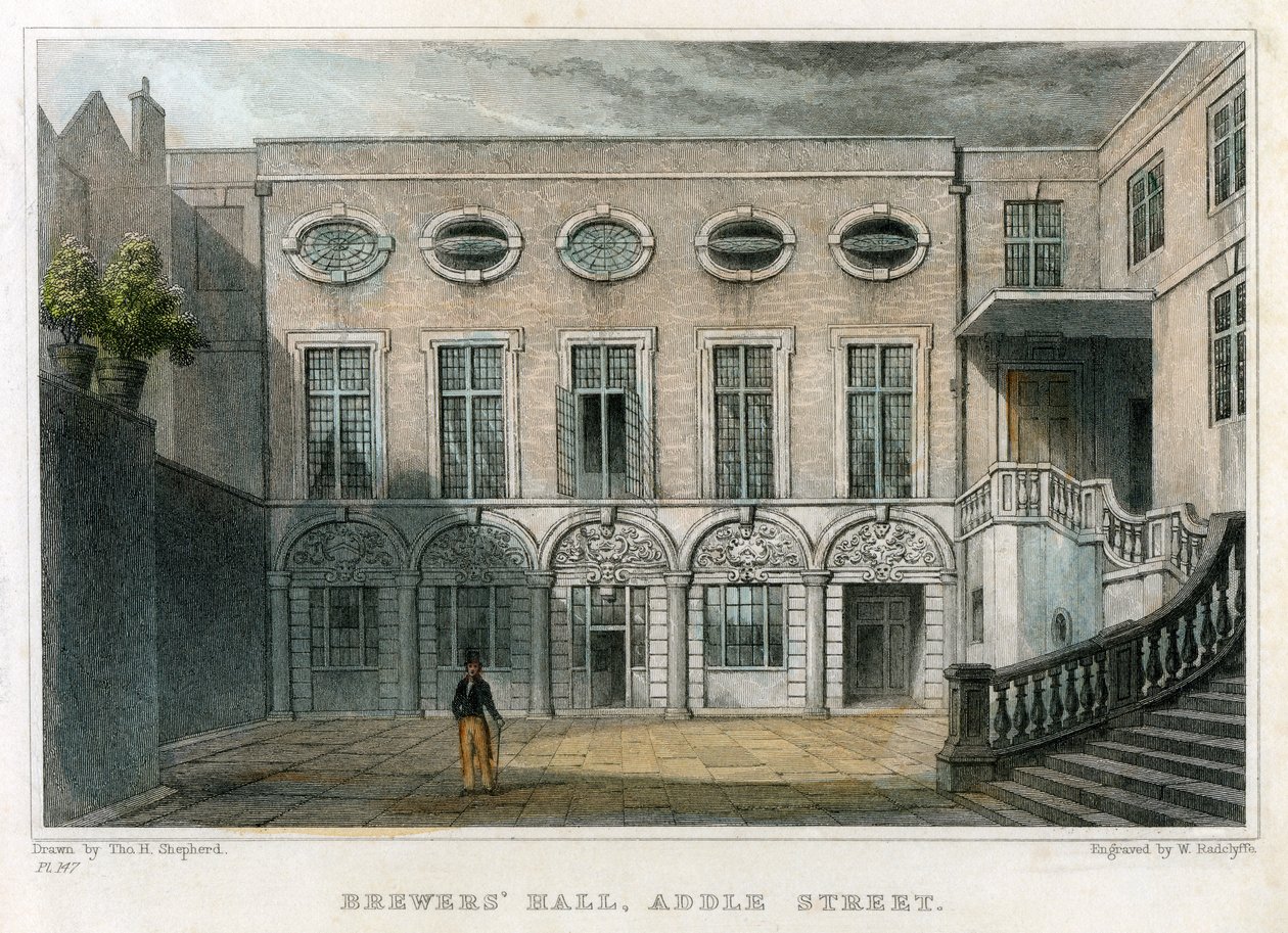 Brewers Hall, Addle Street, City of London by William Radclyffe