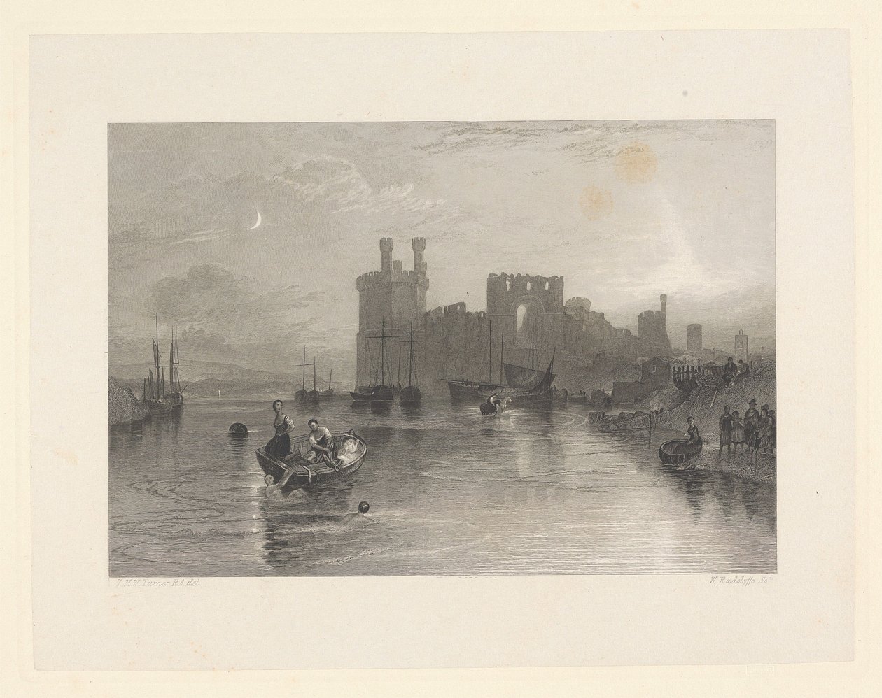 Caernarvon Castle, Wales by William Radclyffe