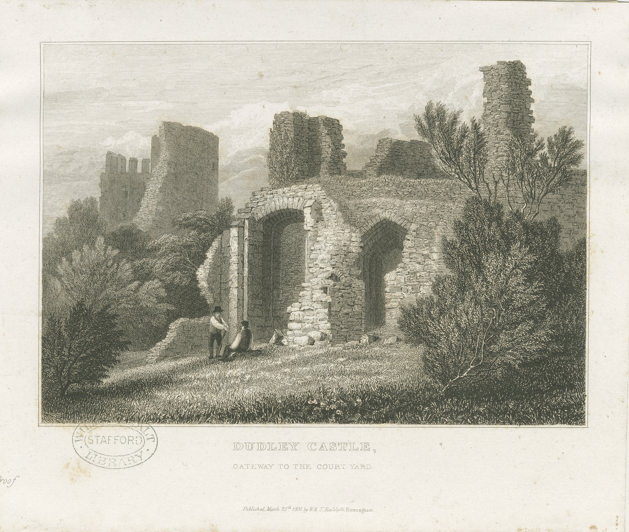 Dudley Castle - The Keep: engraving, nd [c1831] by William Radclyffe