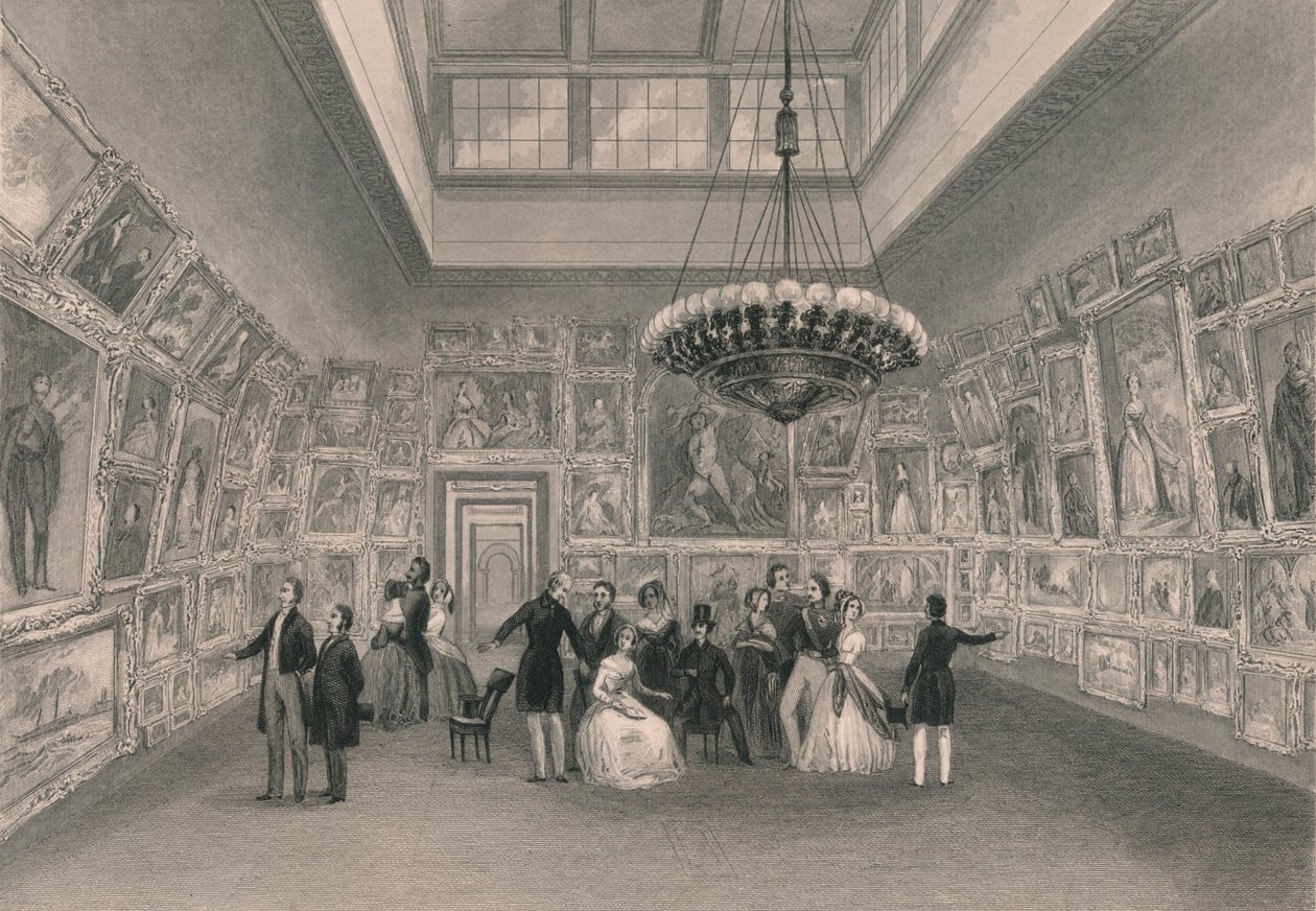 Exhibition of the Royal Academy - Private View, c1844 by William Radclyffe