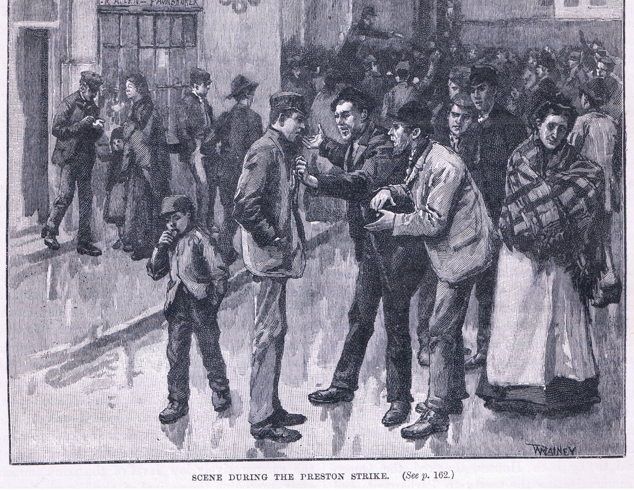 Scene During the Preston Strike by William Rainey
