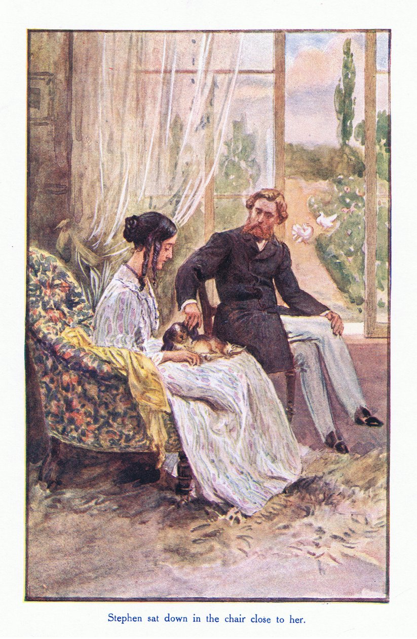 Stephen sat down in the chair close to her by William Rainey