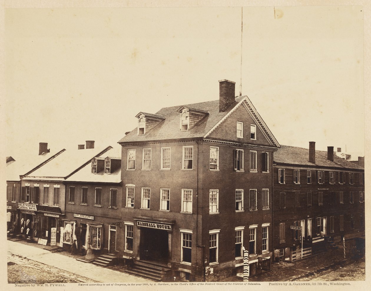 Marshall House, Alexandria, Virginia, August 1862 by William Redish Pywell