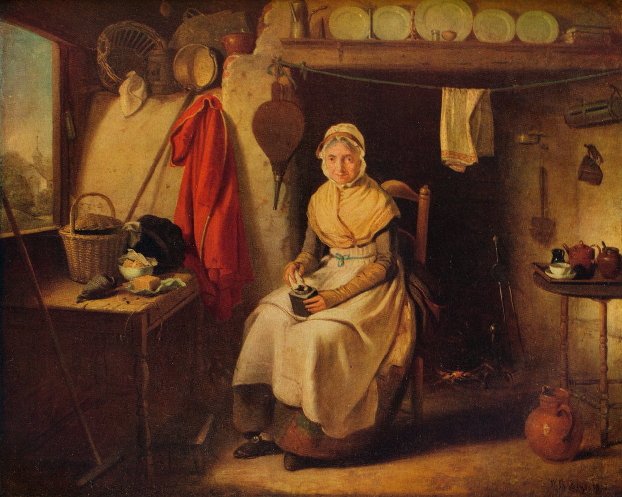 Cottage Interior, at Lexden, Essex, 1802 by William Redmore Bigg