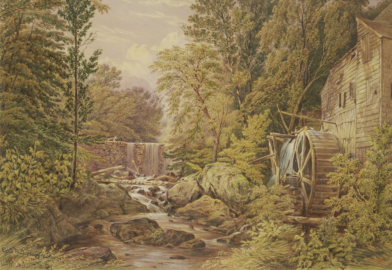 Carls Mill, Tarrytown, New York by William Rickarby Miller
