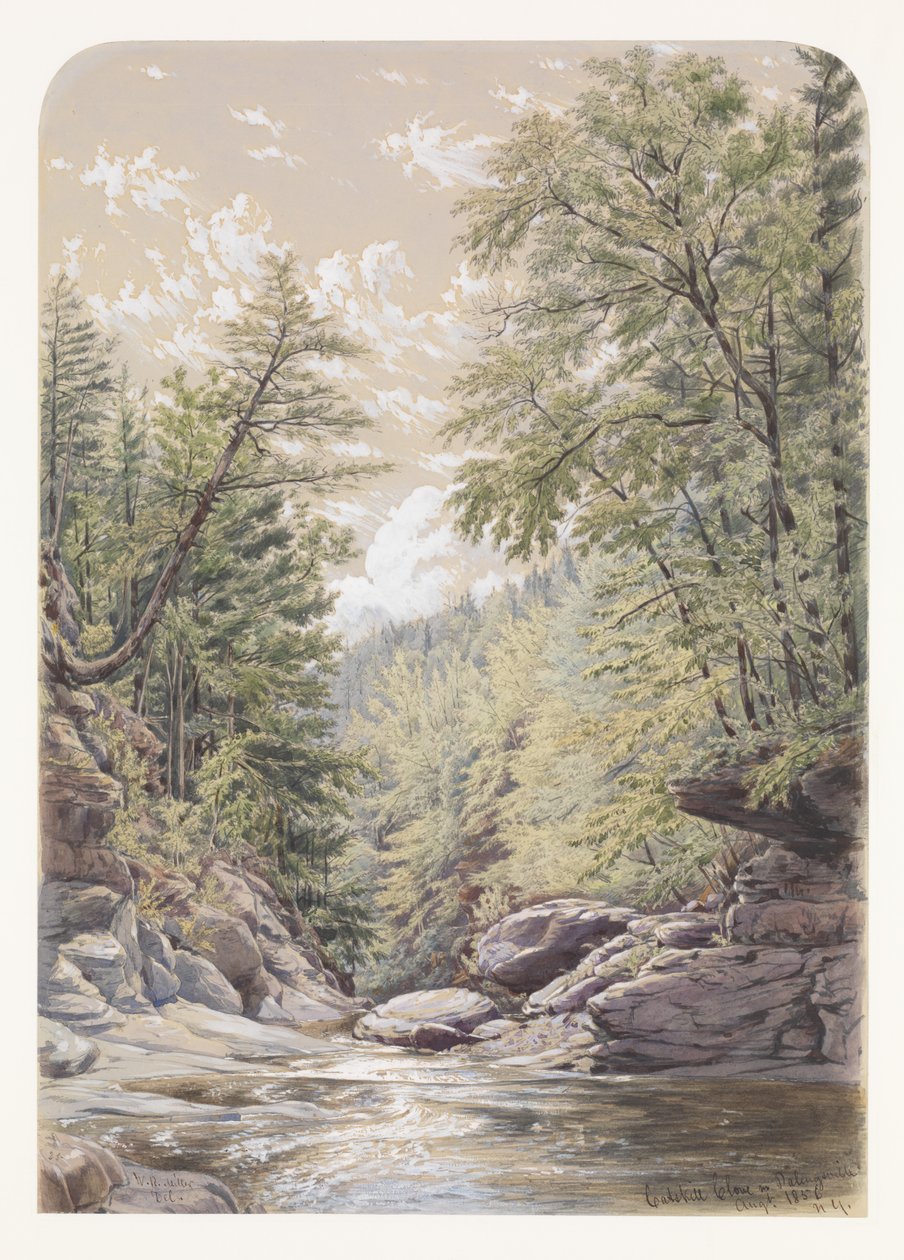 Catskill Clove in Palingsville by William Rickarby Miller