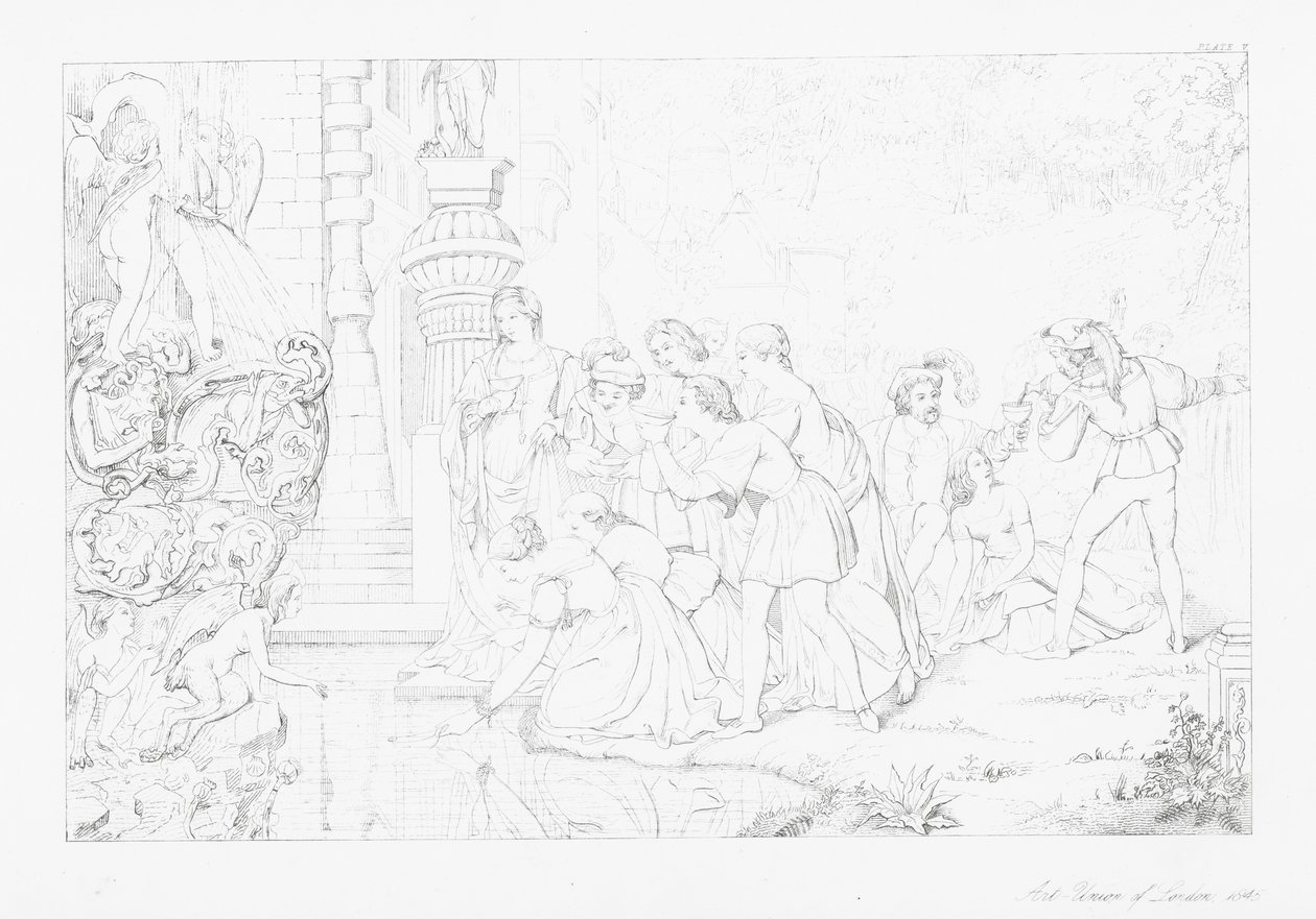 Illustration for The Castle of Indolence by James Thomson by William Rimer
