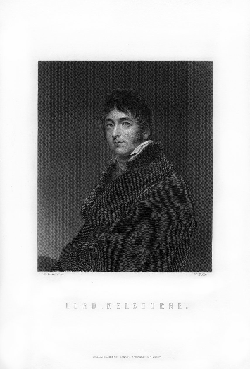 William Lamb, 2nd Viscount Melbourne, British Whig statesman and Prime ...