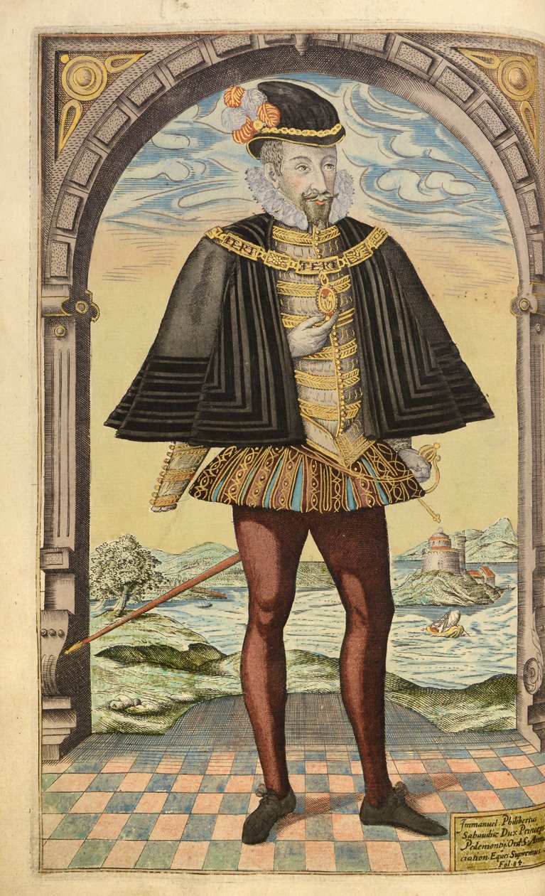 Emmanual Philibert, Duke of Savoy, from Honor Military, and Civill, William Segar, pub. Robert Barker, London, 1602 by William Rogers