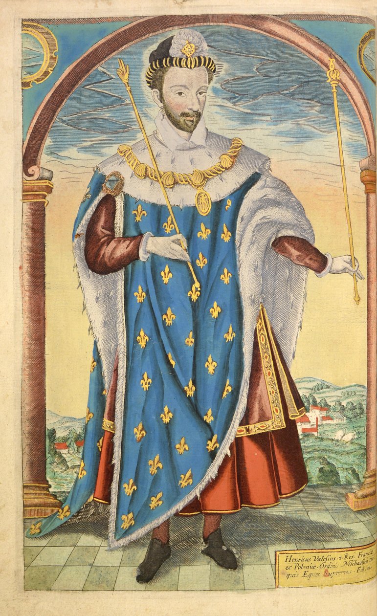 Henry III of France, from Honor Military, and Civill, William Segar, pub. Robert Barker, London, 1602 by William Rogers