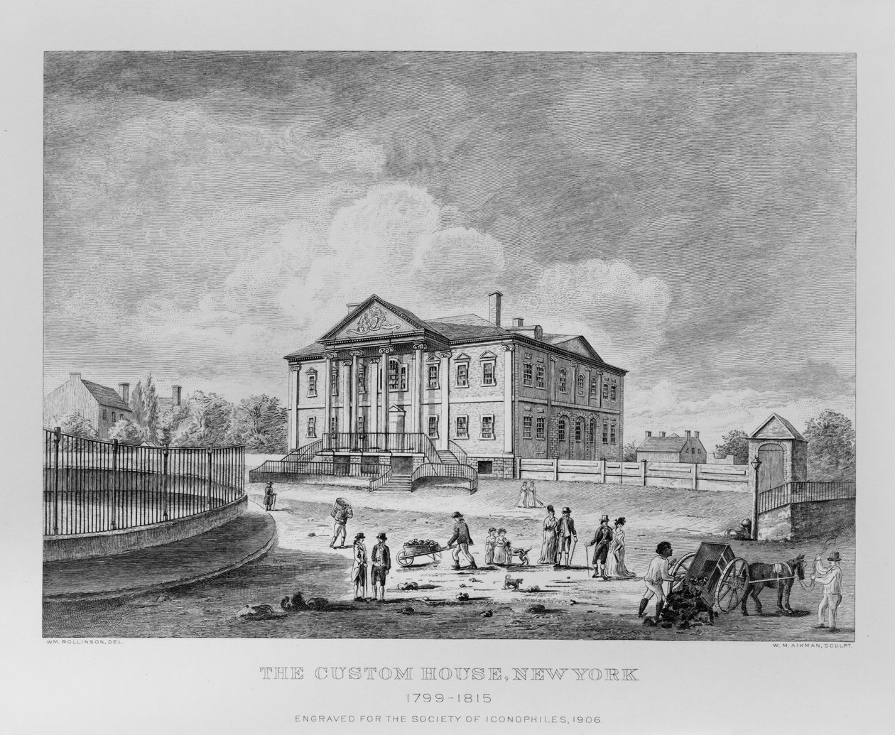 The Custom House, New York by William Rollinson