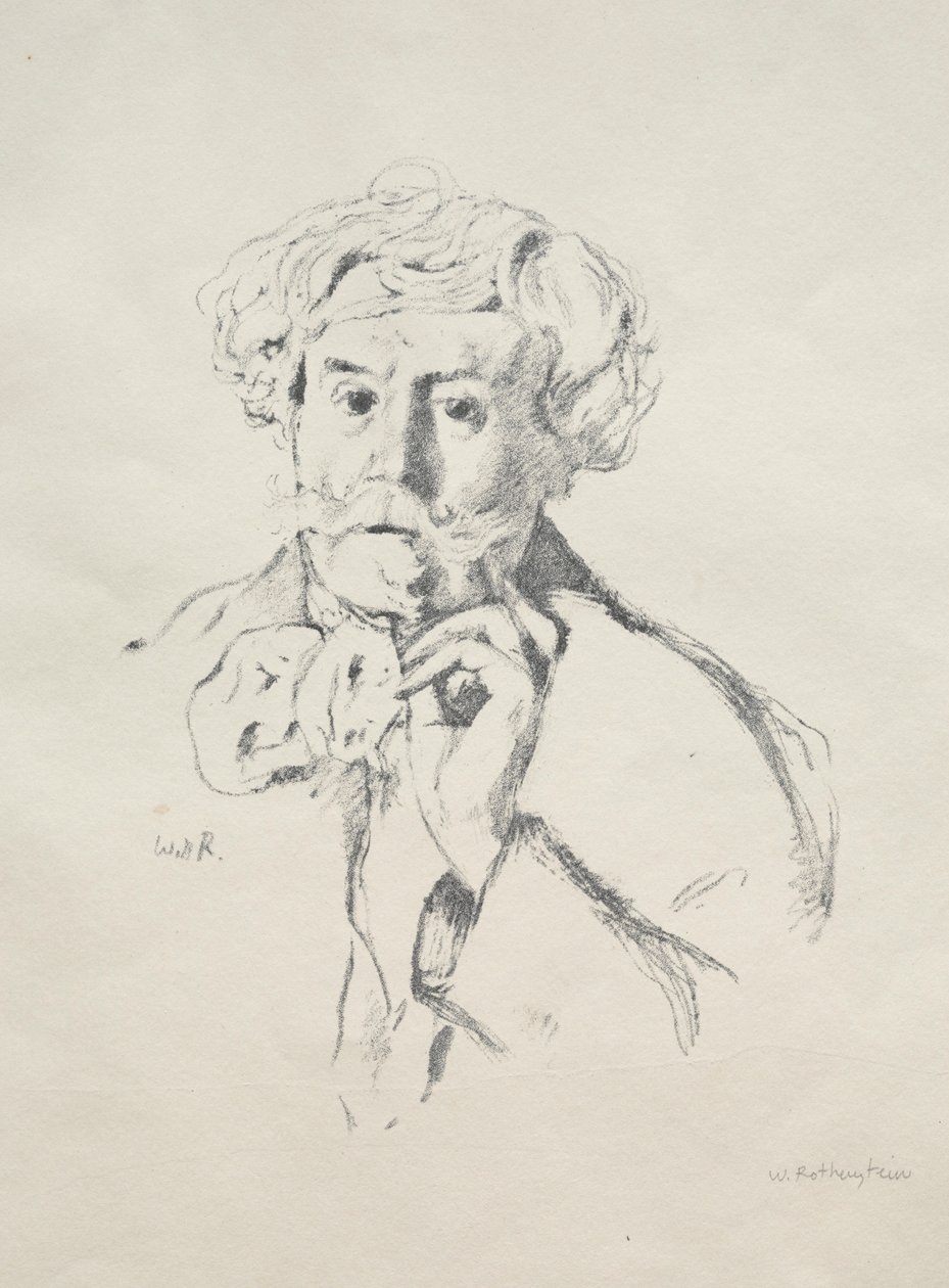 Edmond de Goncourt by William Rothenstein