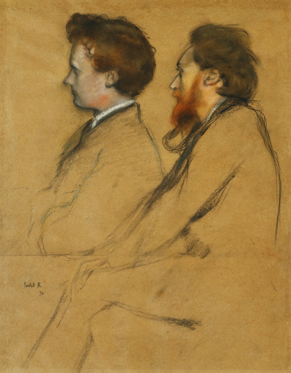 Mr Charles Ricketts and Mr Charles Hazlewood Shannon by William Rothenstein