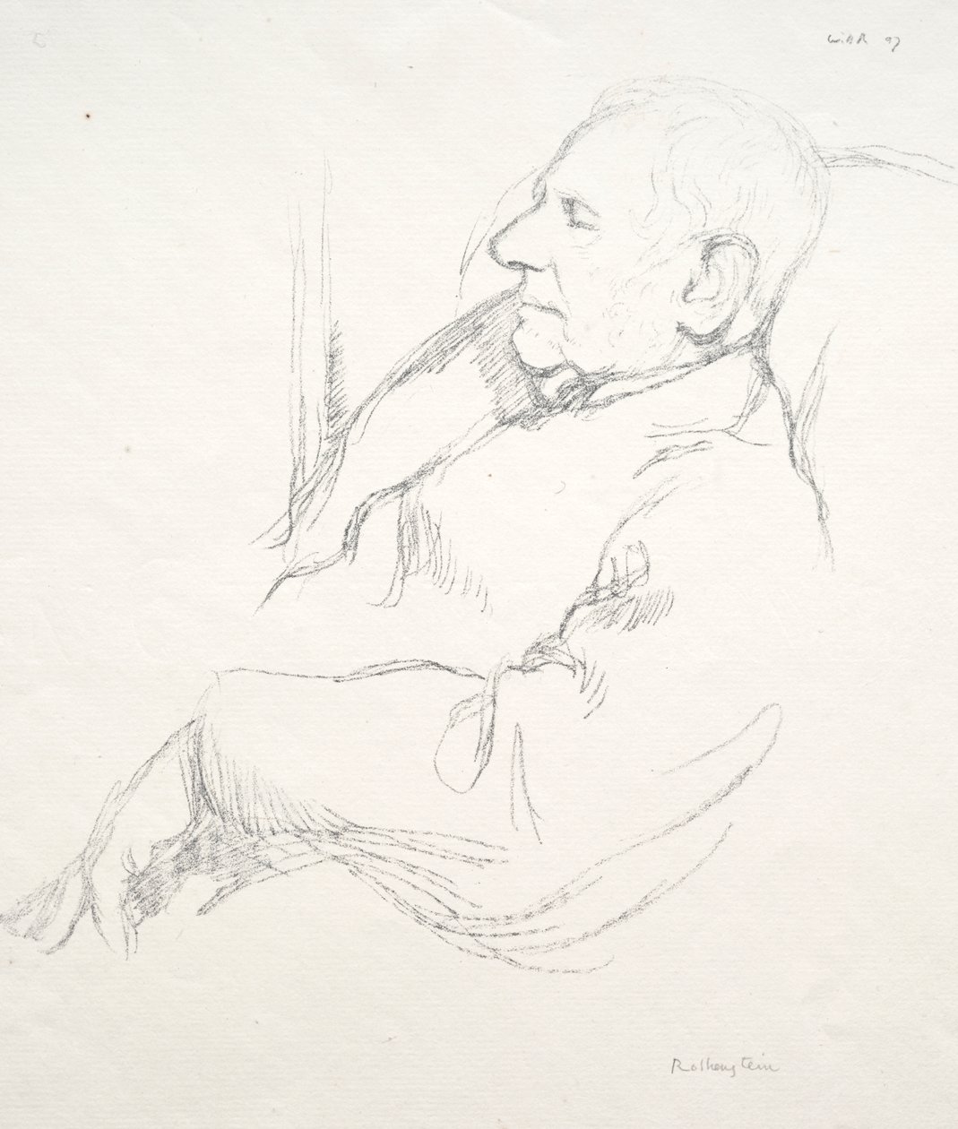 Sir Francis Seymour Haden Asleep by William Rothenstein
