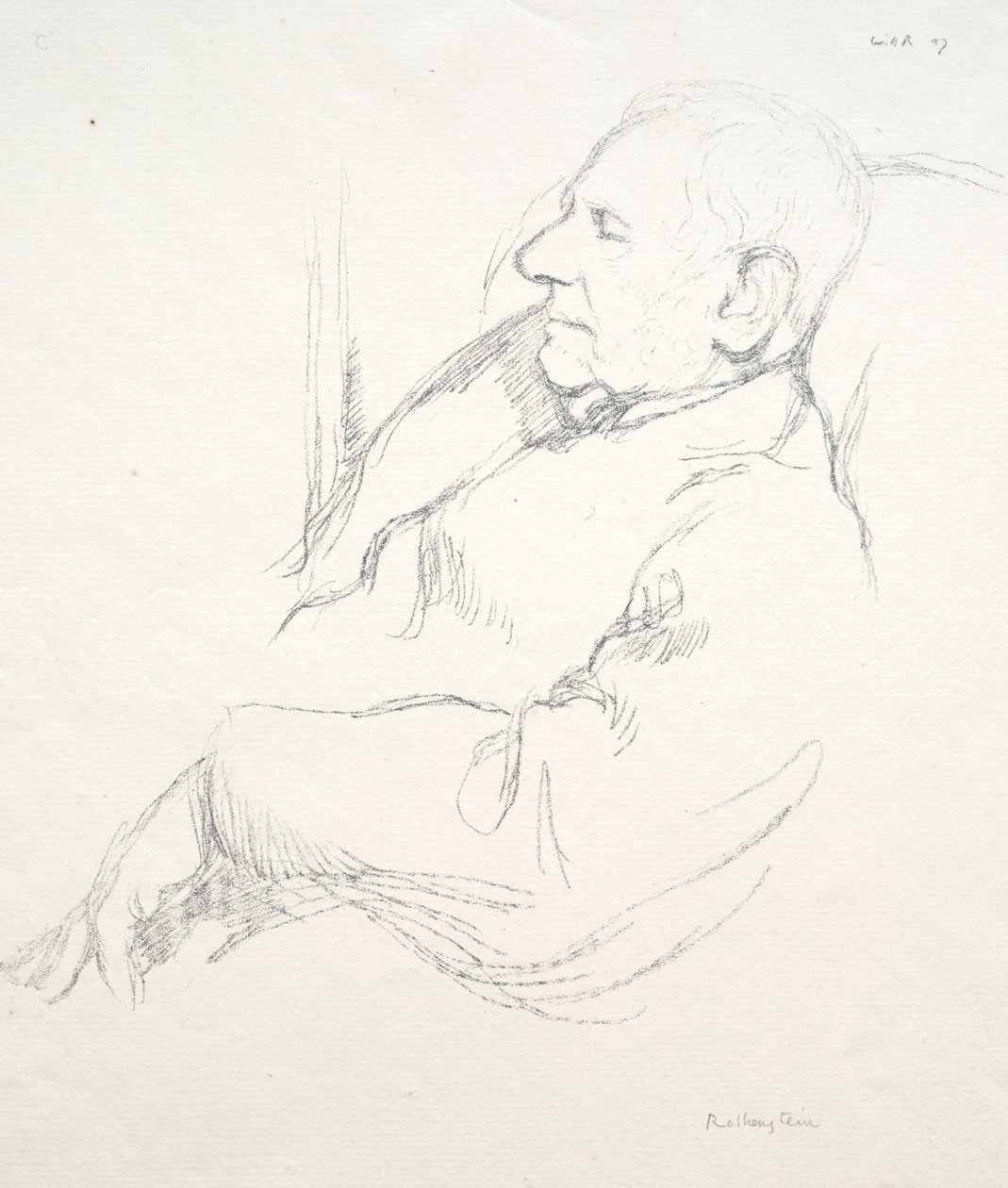Sir Francis Seymour Haden Asleep by William Rothenstein