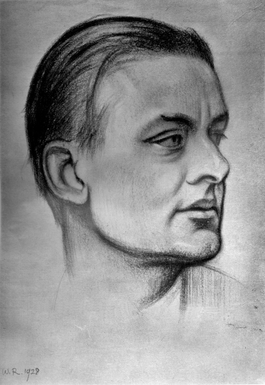 T.S. Eliot, American born British poet, dramatist, and critic by William Rothenstein