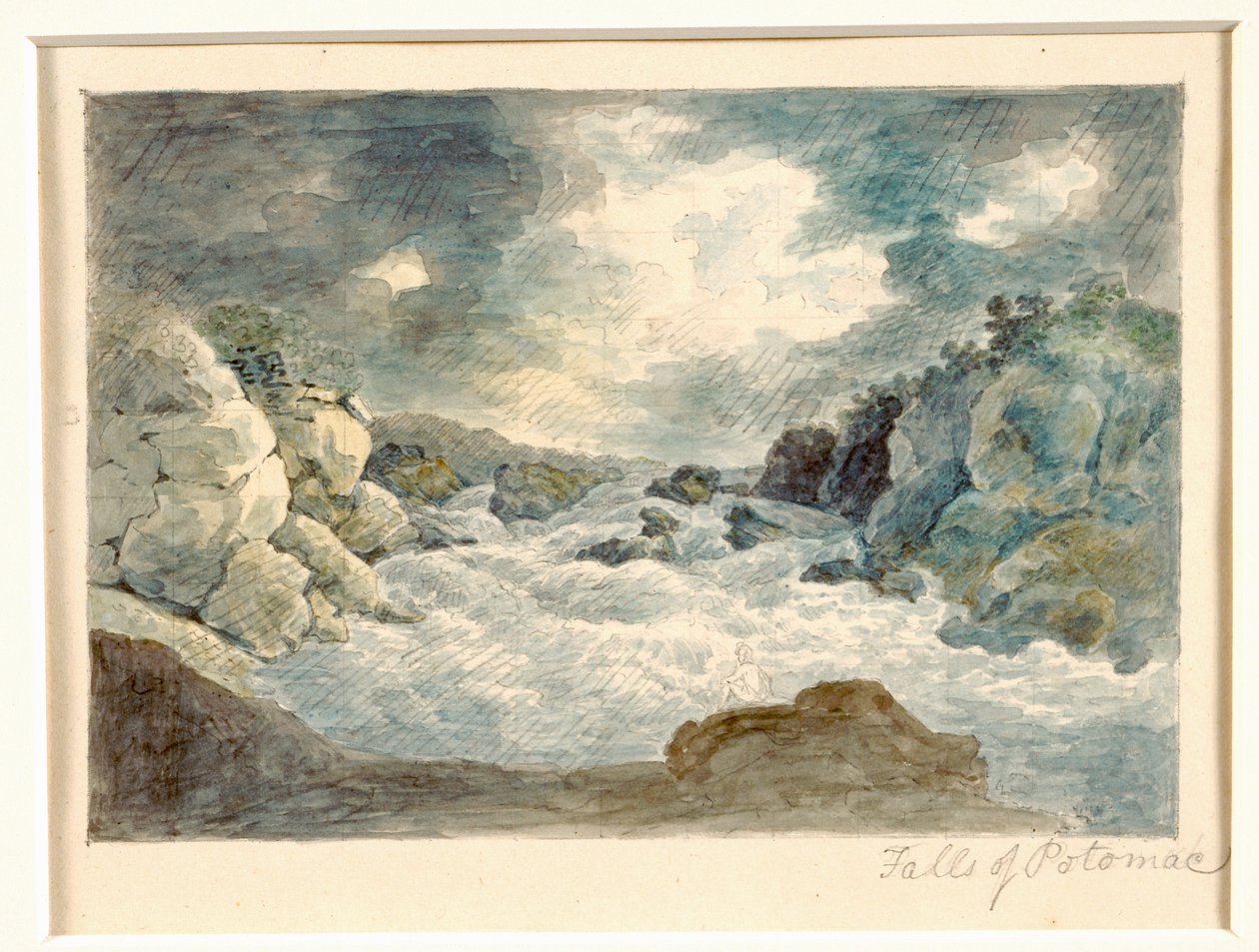 Falls of the Potomac, c.1800-10 by William Russell Birch