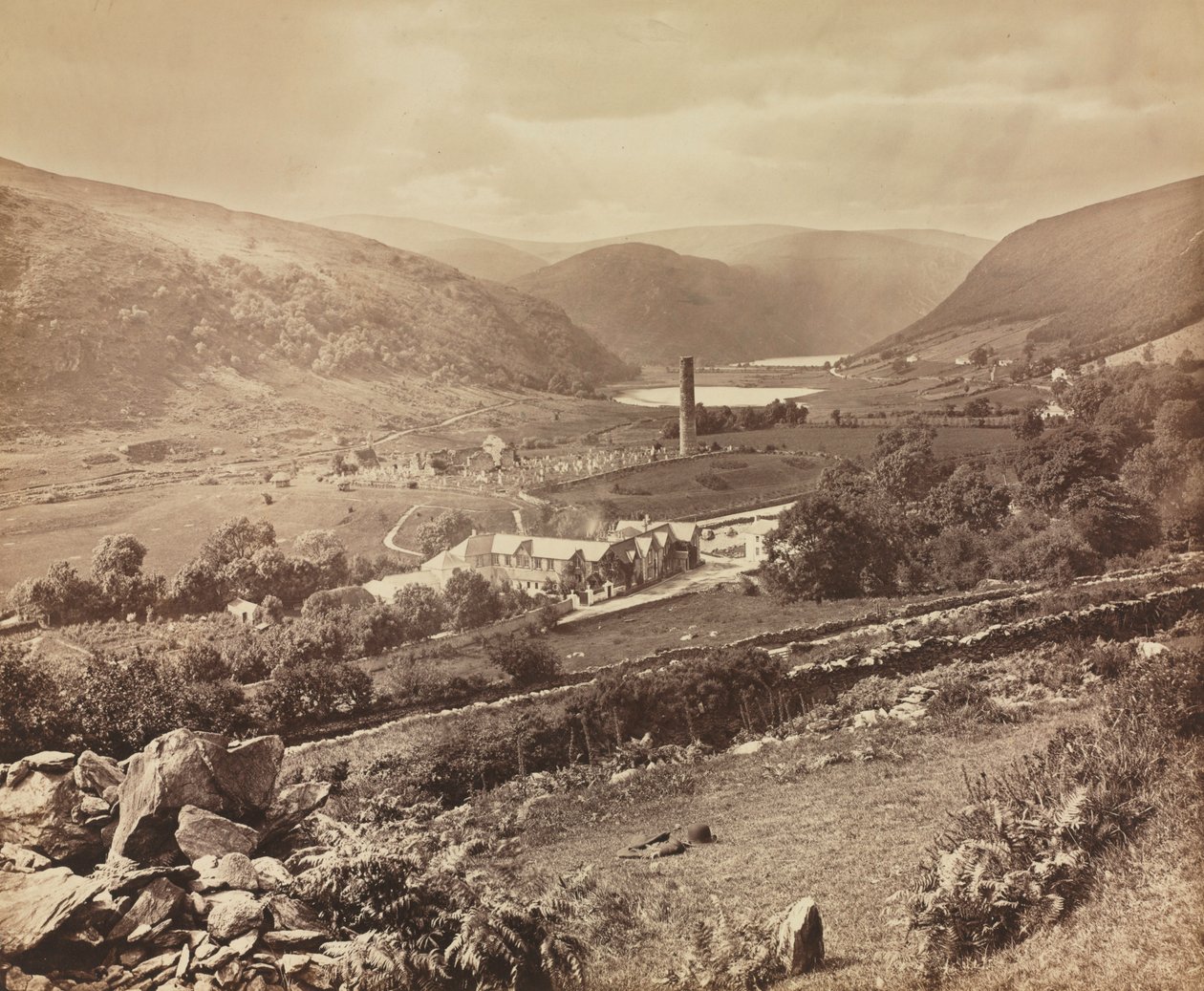 The Valley of Glendalough, County Wicklow, Ireland, c. 1864 by William Russell Sedgfield