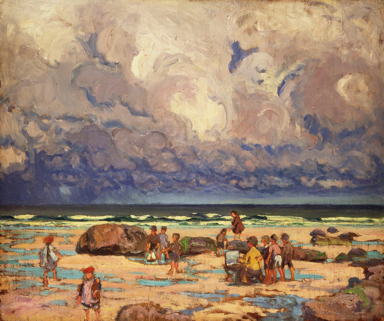 Children on the Beach by William Samuel Horton