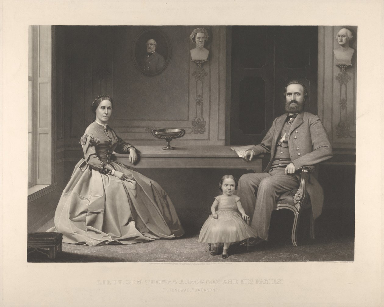 Lieutenant General Thomas J. Jackson and His Family by William Sartain