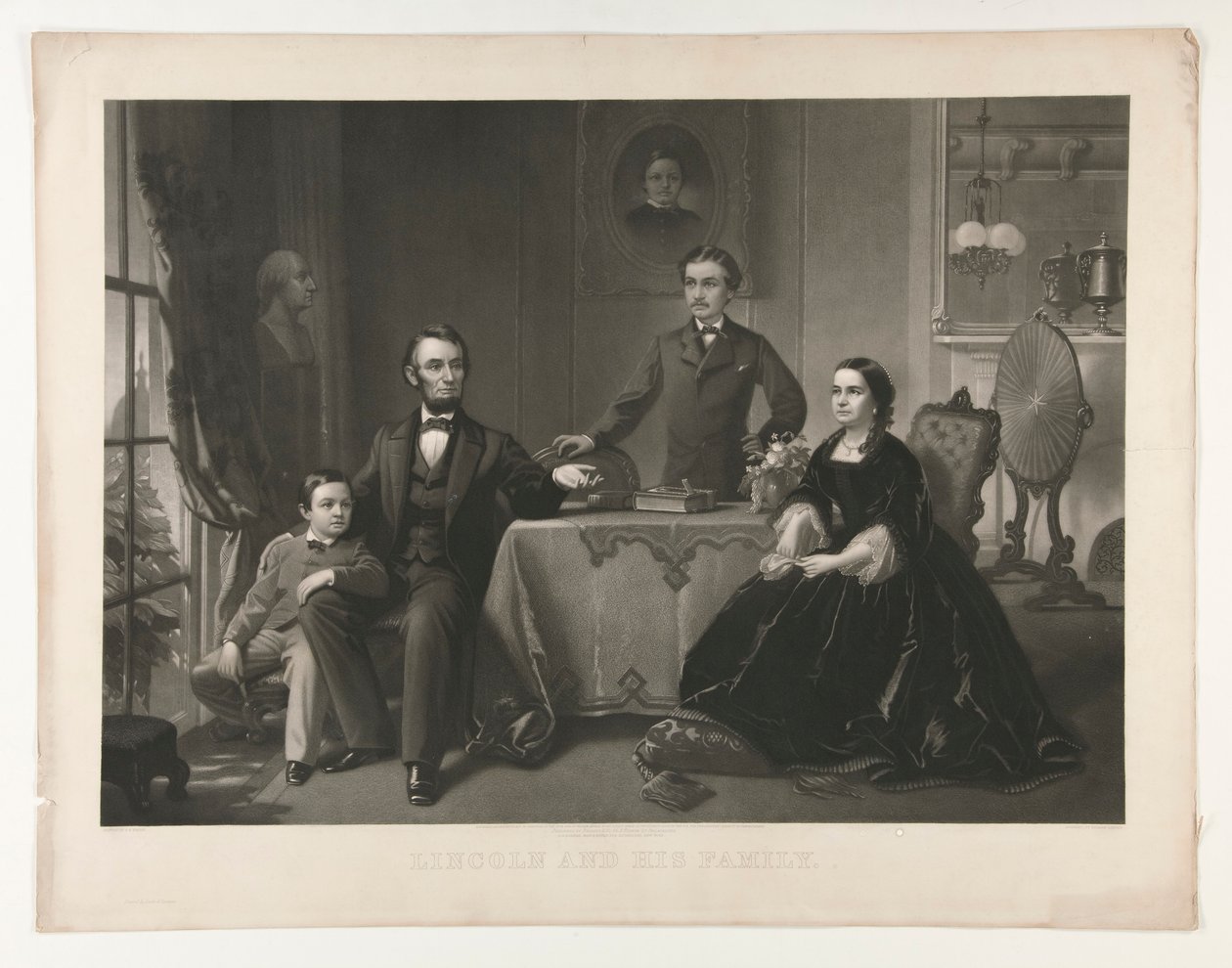 Lincoln and His Family by William Sartain