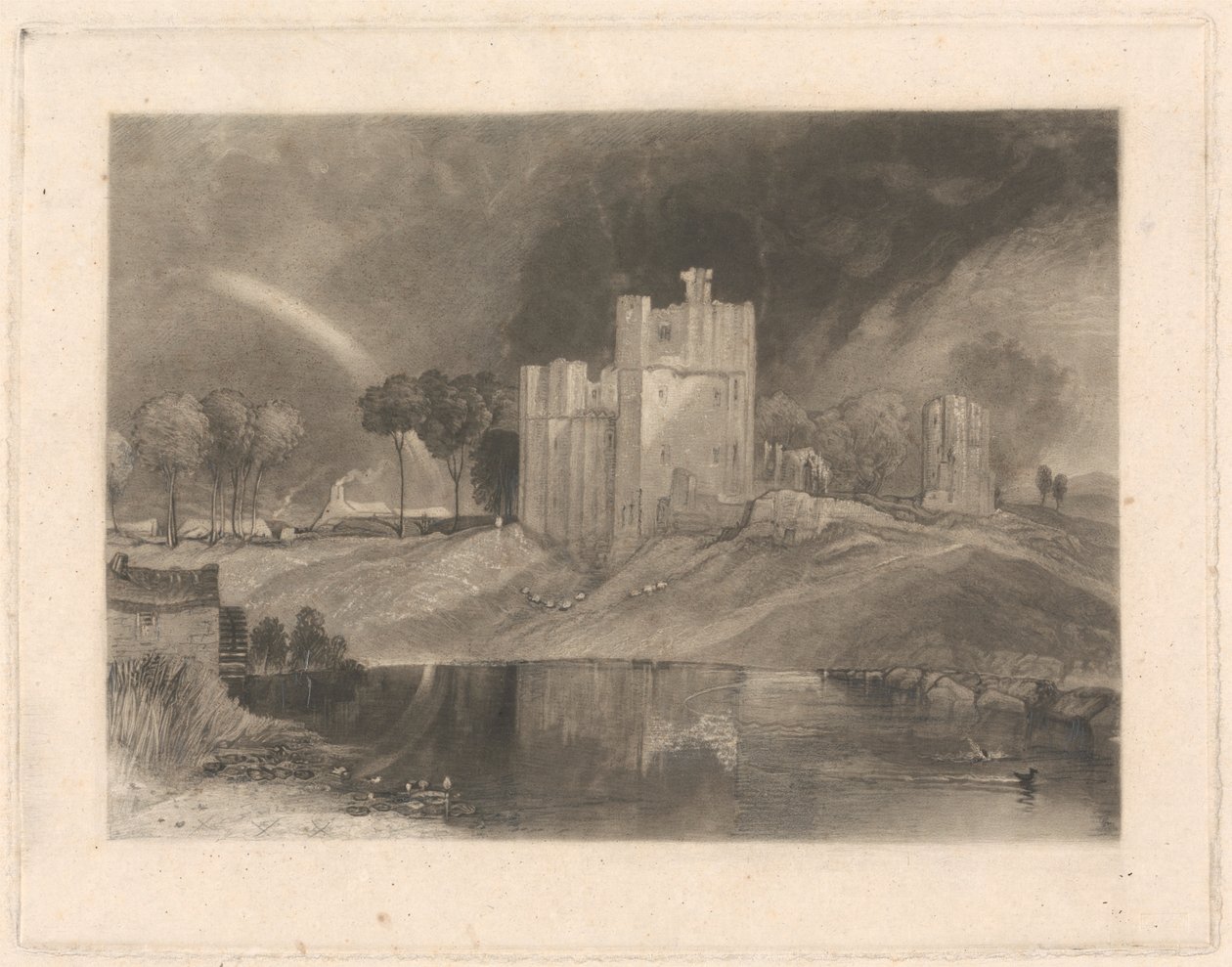 Brougham Castle, near the Junction of the Rivers Eamont and Lowther by William Say
