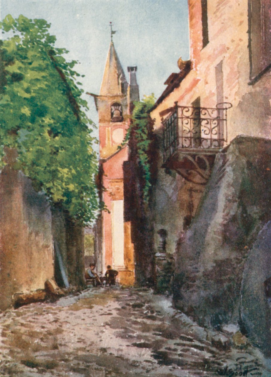 Street in Villanuova, near Albenga by William Scott