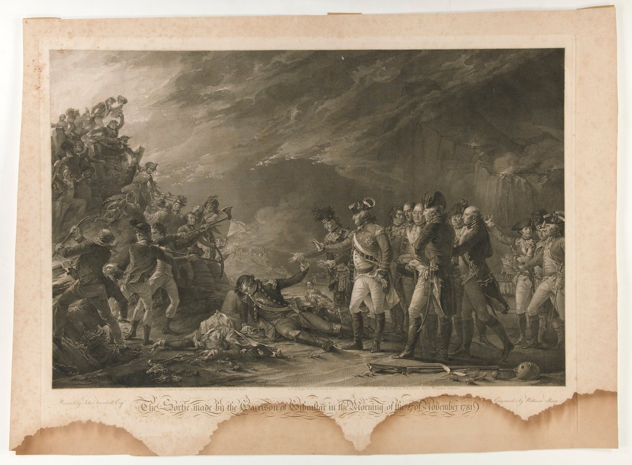 The Sortie Made By the Garrison of Gibraltar in the Morning of the 27th of November 1781 by William Sharp