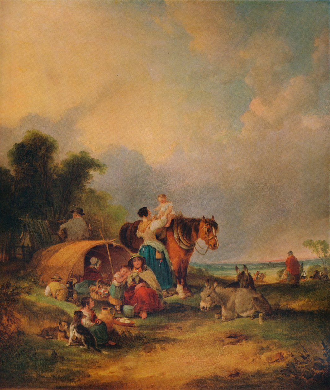 A Gipsy Encampment by William Shayer