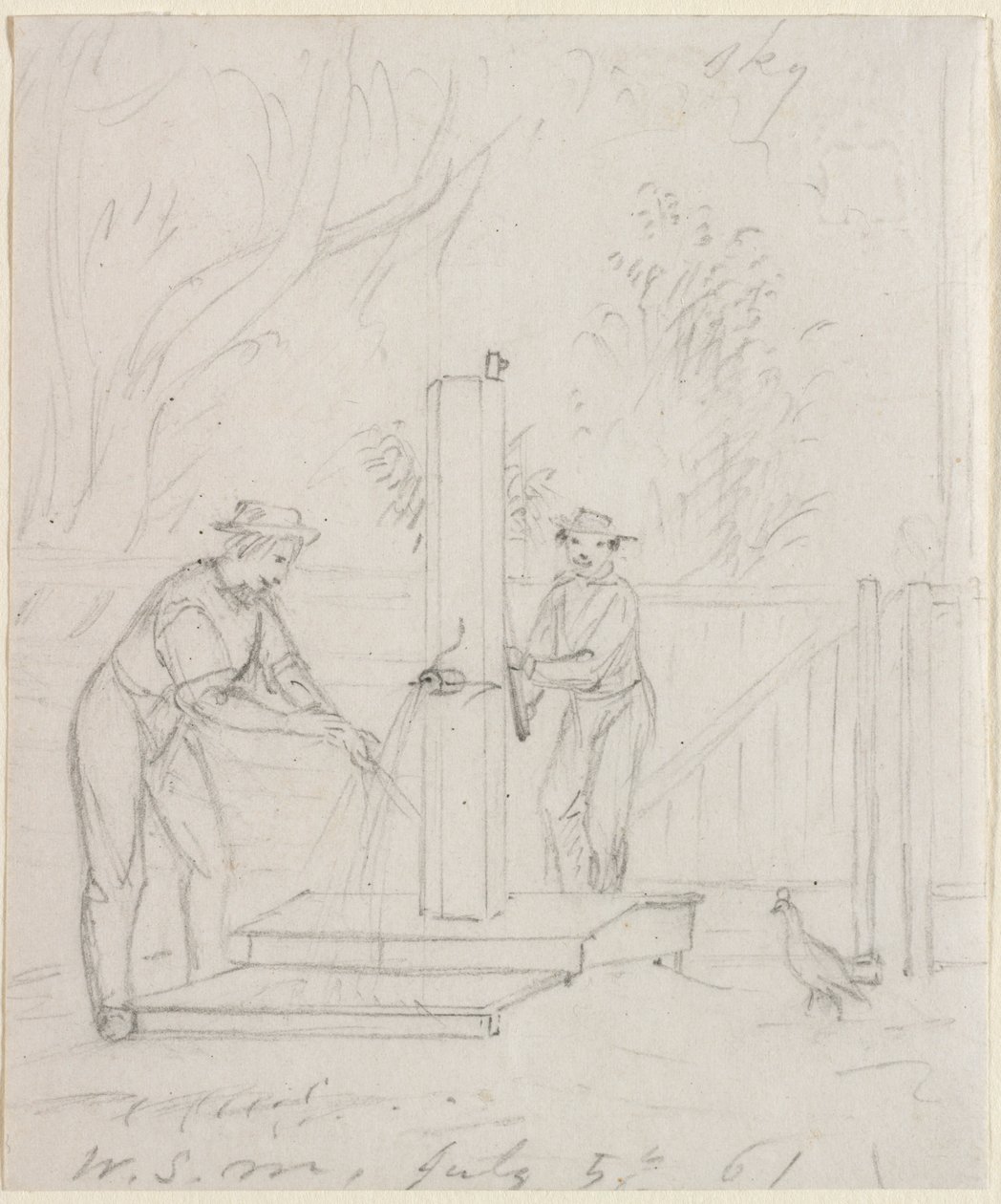 At the Pump, 1861 by William Sidney Mount