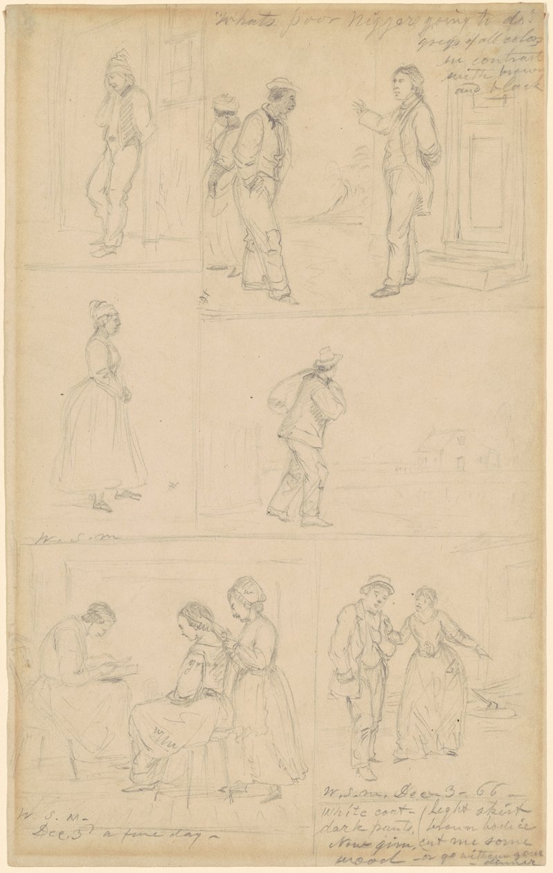 Studies of Figural Groups by William Sidney Mount