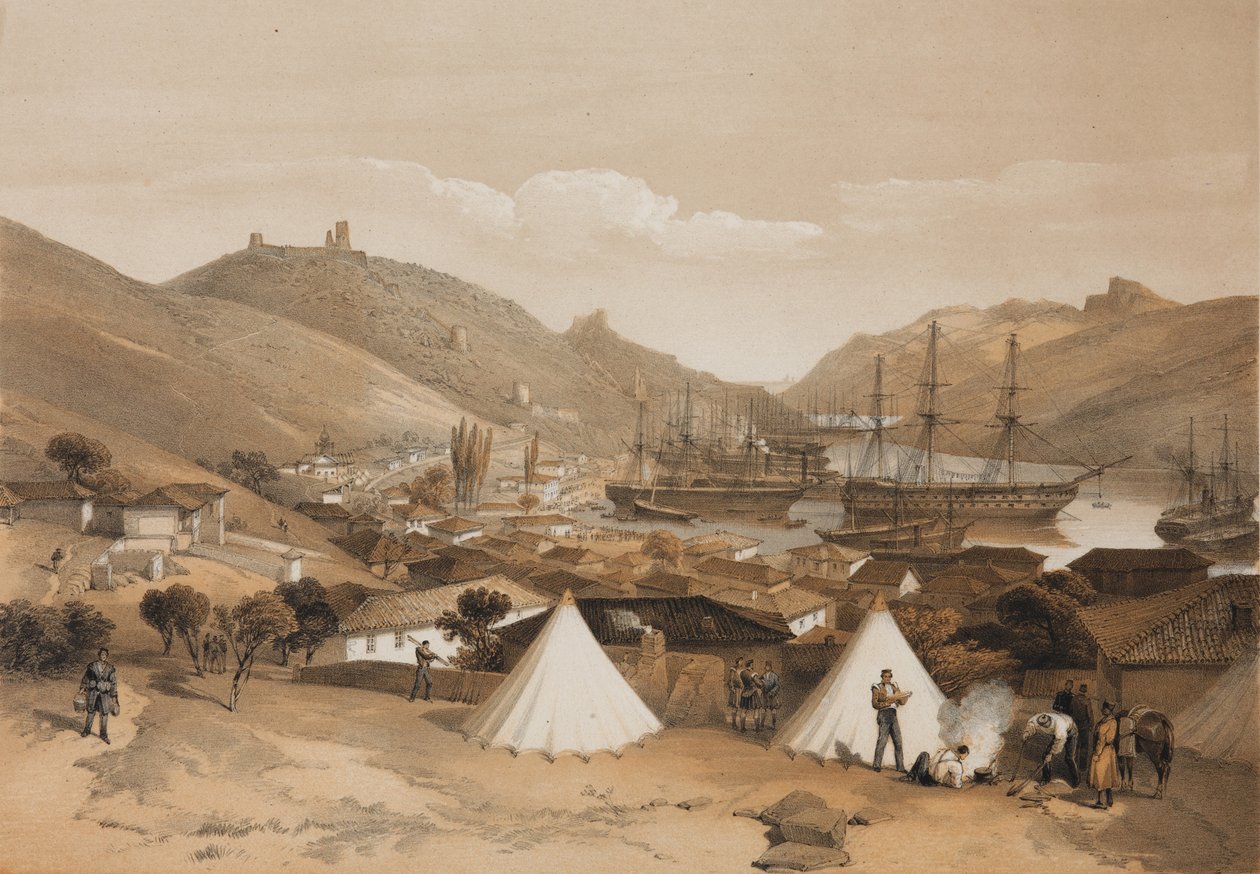 Balaclava. View onto the Sea by William Crimea Simpson