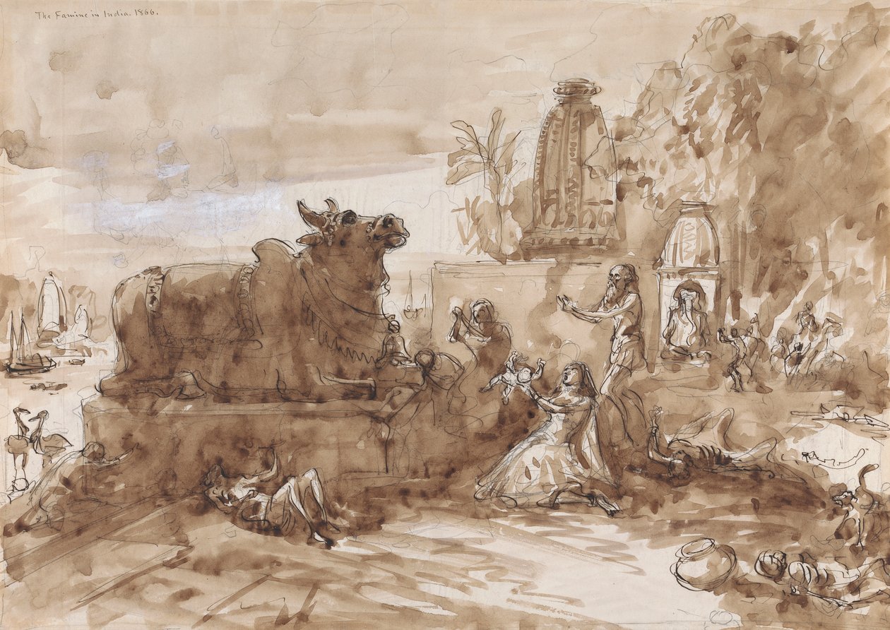 Famine in India by William Simpson