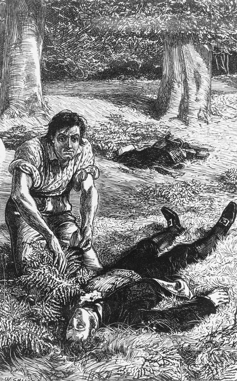 Illustration for Adam Bede, Novel by George Eliot (1819-1880), Engraving by William Small
