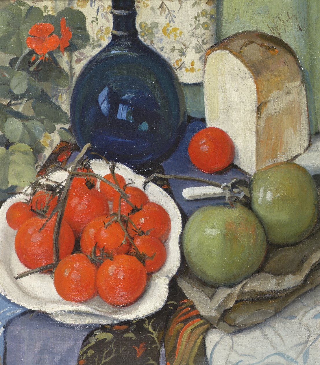 Still Life with Tomatoes and Apples by William Somerville Shanks