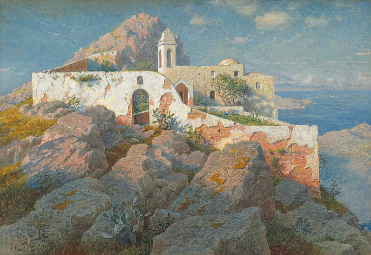Santa Maria a Cetrella, Anacapri, c.1892 by William Stanley Haseltine