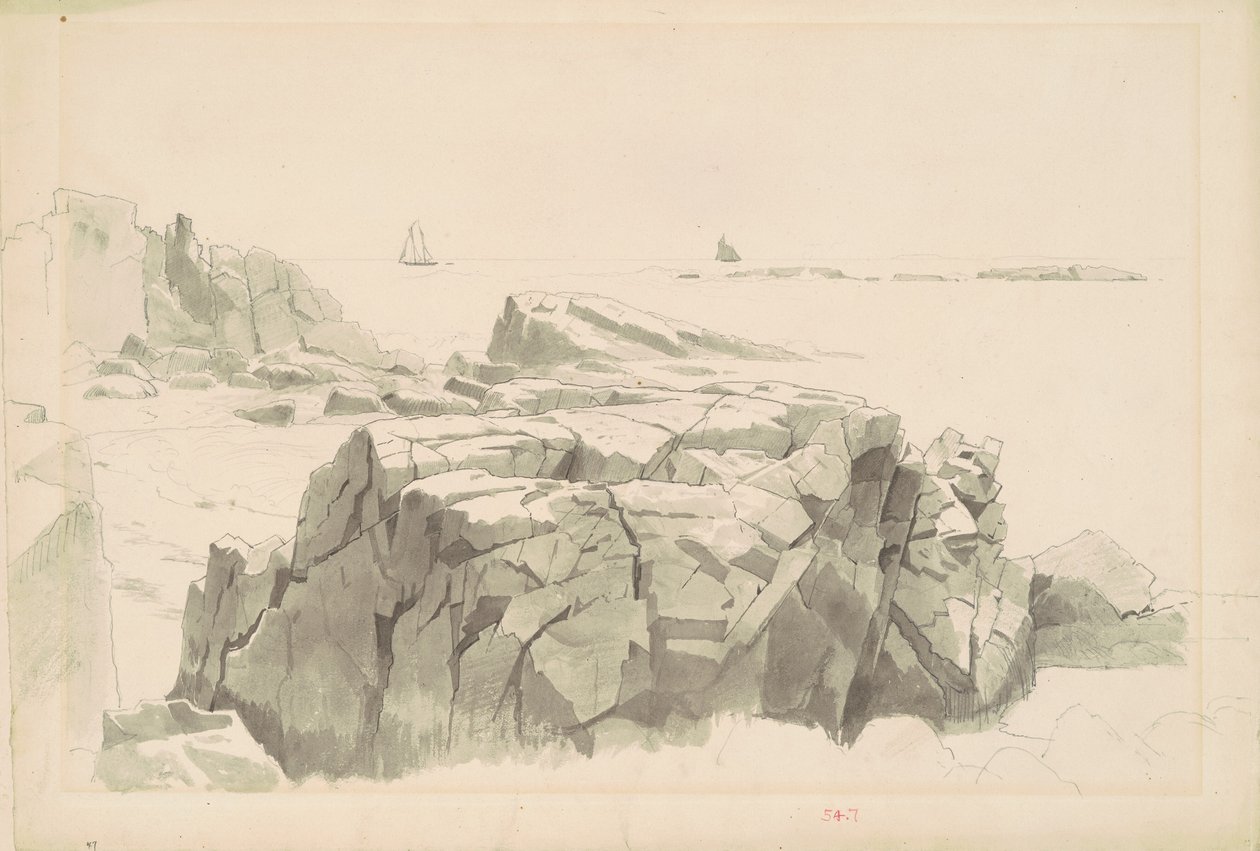 Shag Rocks, Nahant, Massachusetts by William Stanley Haseltine