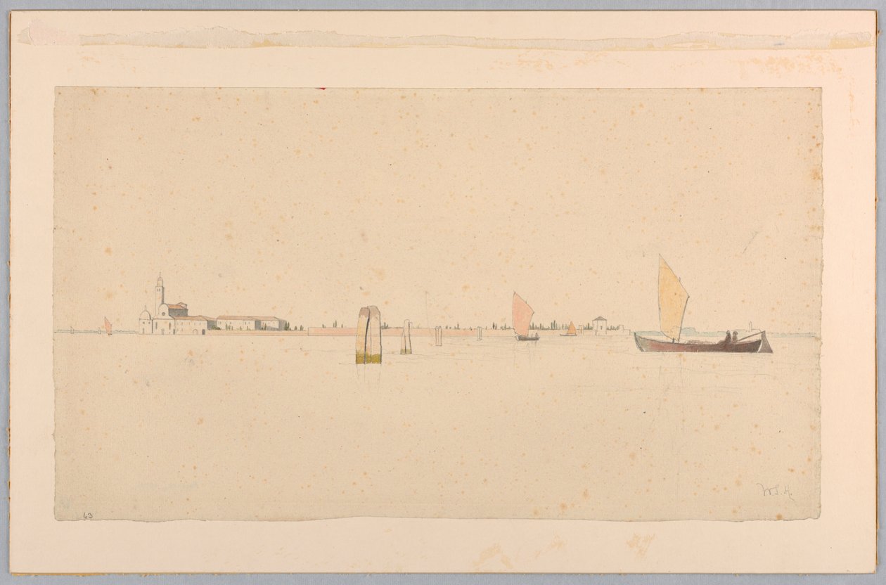 Study of Lagoon, Venice, Italy by William Stanley Haseltine
