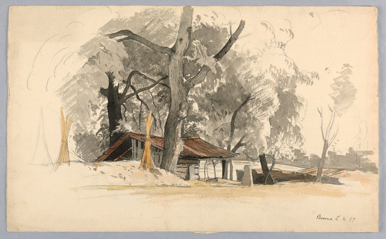 Study of Landscape, Baveno, Lake Maggiore, Italy by William Stanley Haseltine