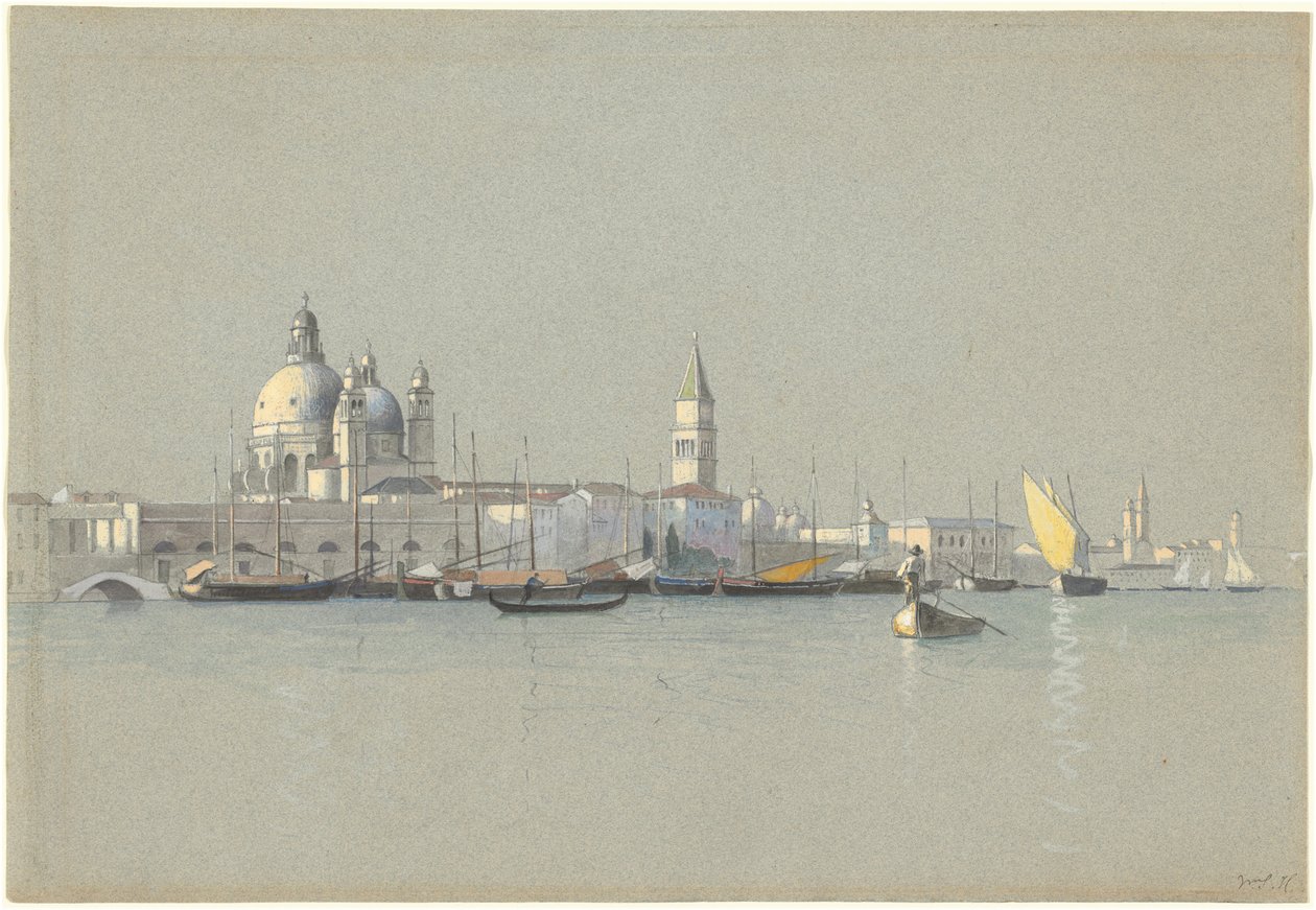 View across the Giudecca Canal toward the Salute and the Campanile of San Marco by William Stanley Haseltine
