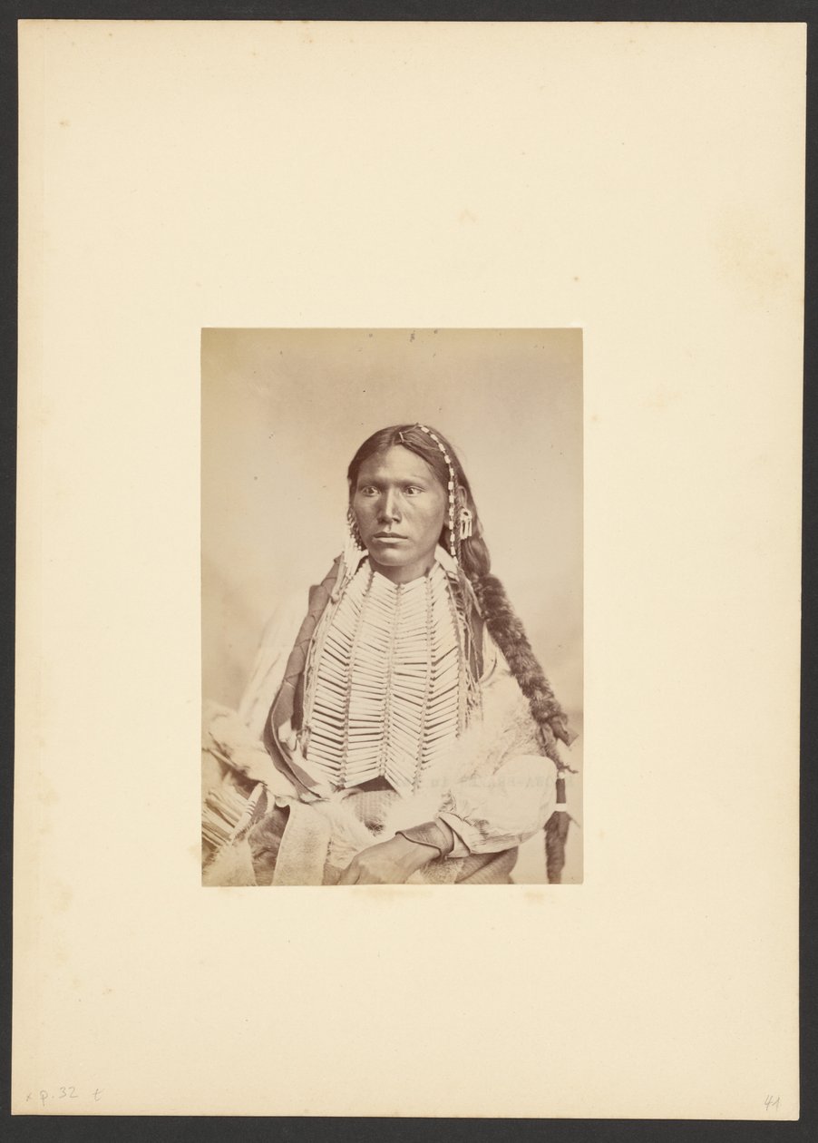Kiowa Brave in War Dress by William Stinson Soule