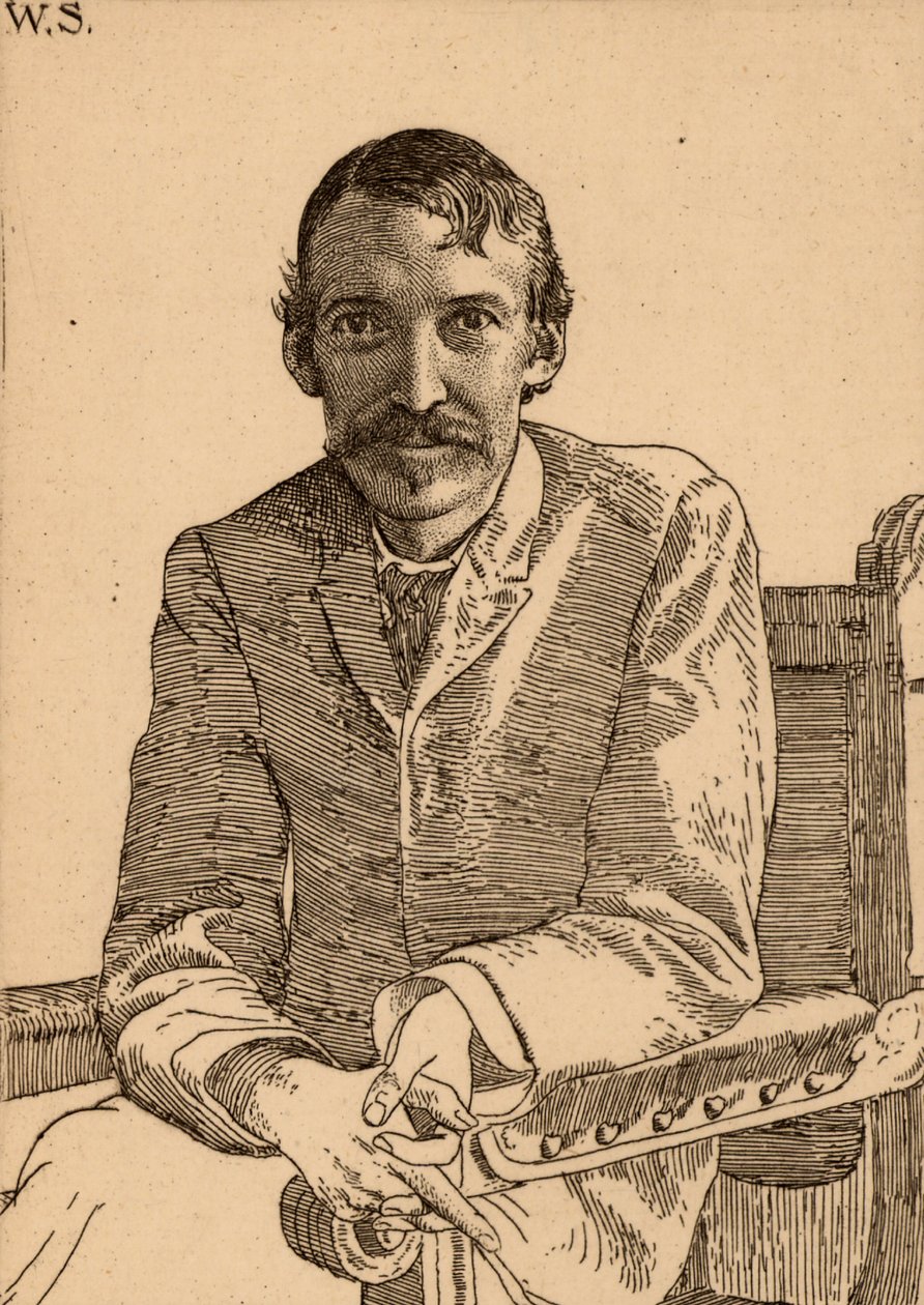 Robert Louis Stevenson (1850-1894), Scottish author by William Strang