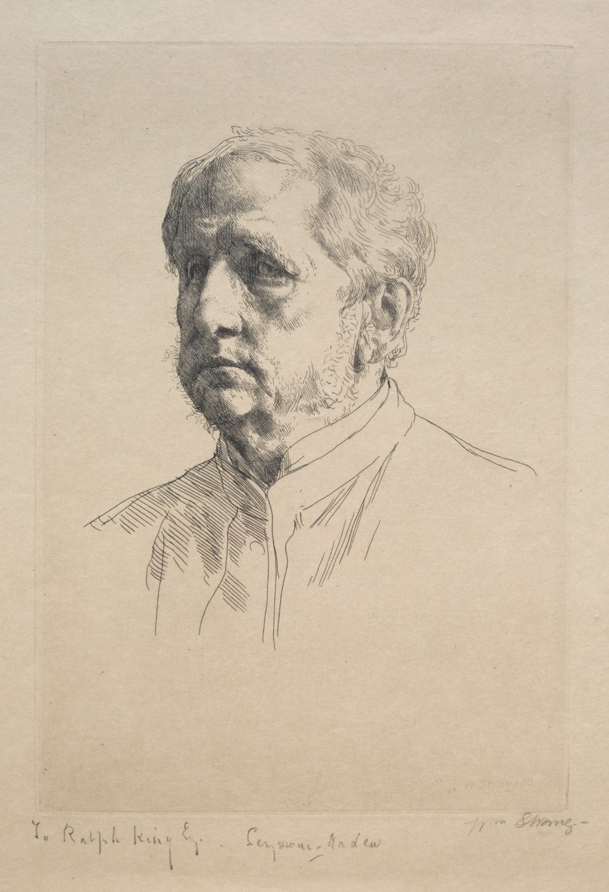 Sir Francis Seymour Haden, 1883 by William Strang