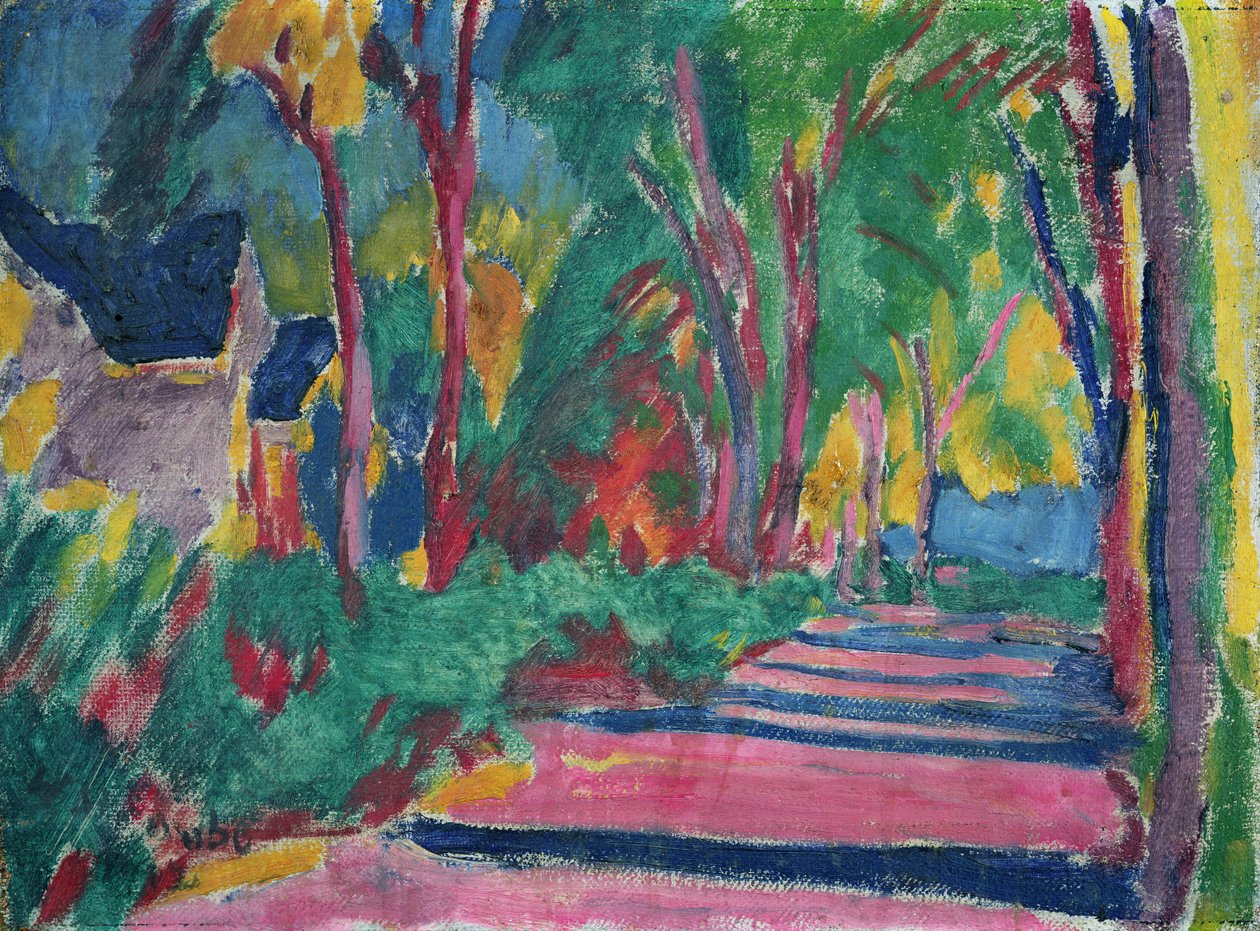 Wooded Road by William Straube