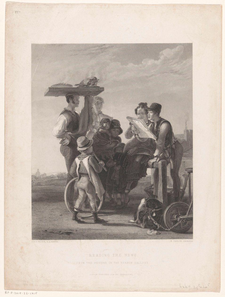 Reading the News by William Taylor (prentmaker)