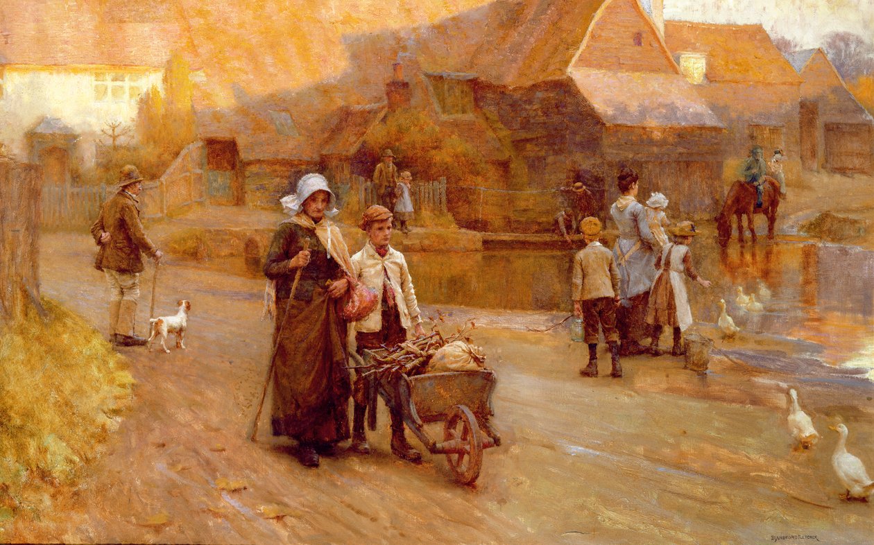 The Old Mill, Surrey by William Teulon Blandford Fletcher