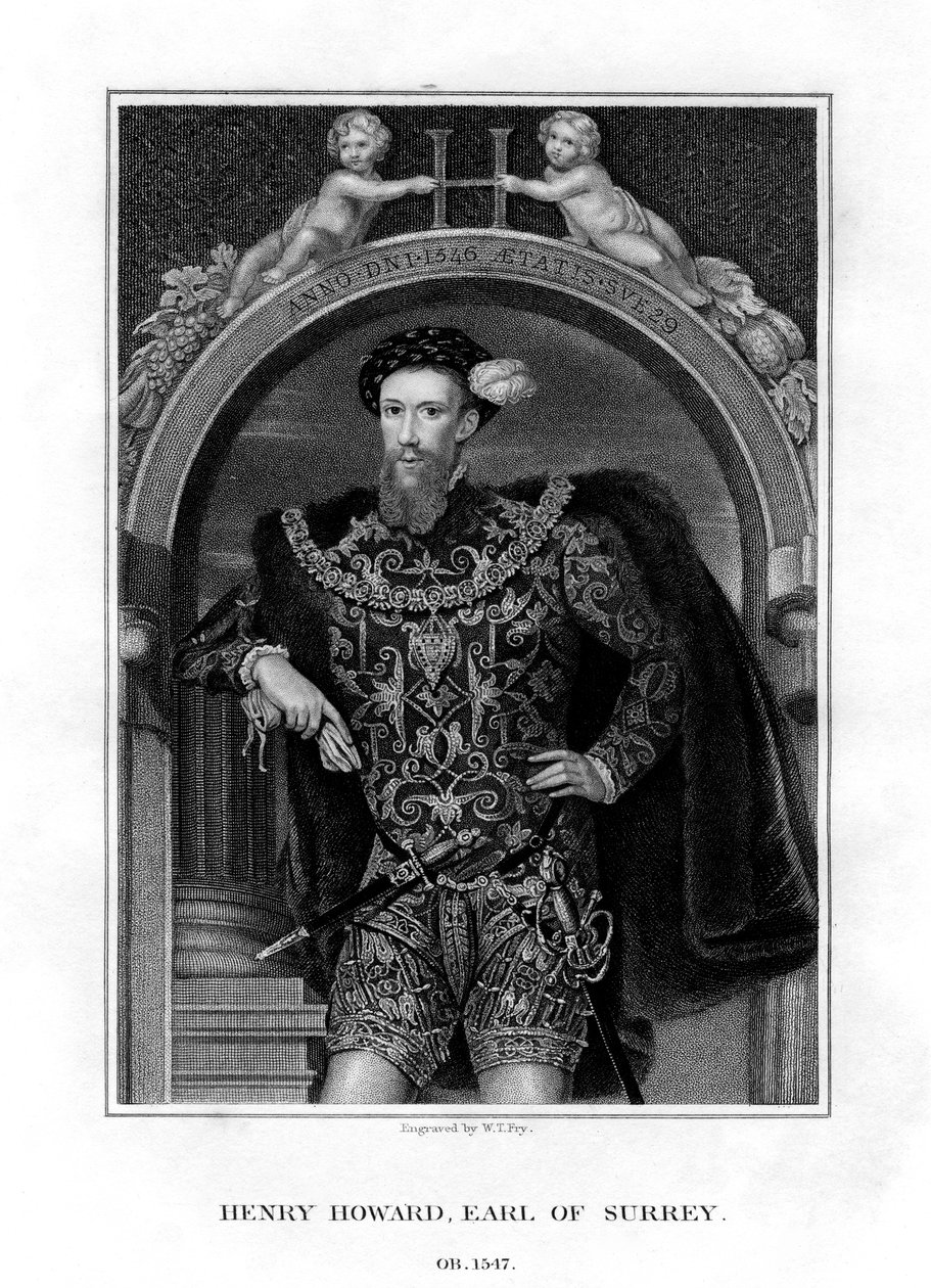 Henry Howard, Earl of Surrey, English Aristocrat and Poet by William Thomas Fry