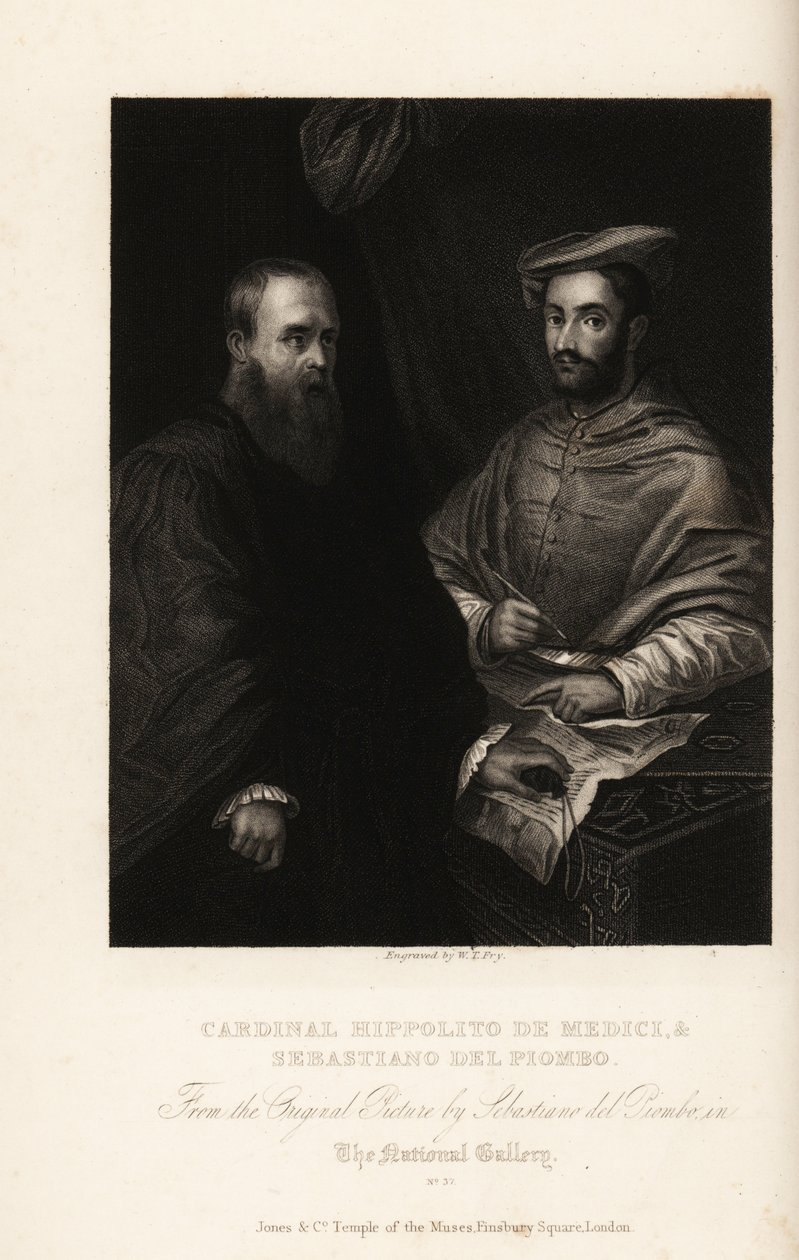 Portrait of Sebastiano del Piombo with Cardinal Ippolito de