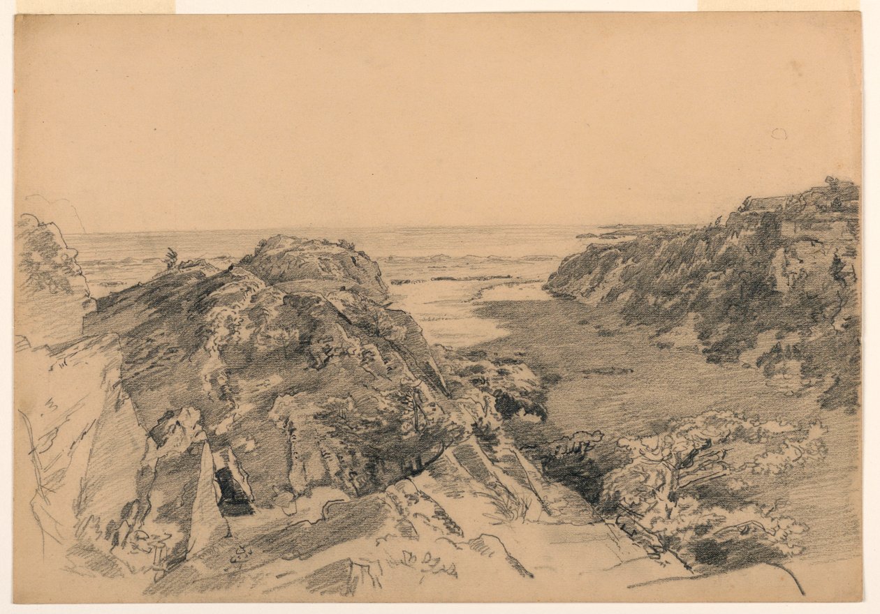 Paradise and Purgatory, Middletown, Rhode Island, ca. 1875–80 by William Trost Richards